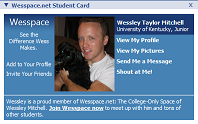 Wesspace Student Card